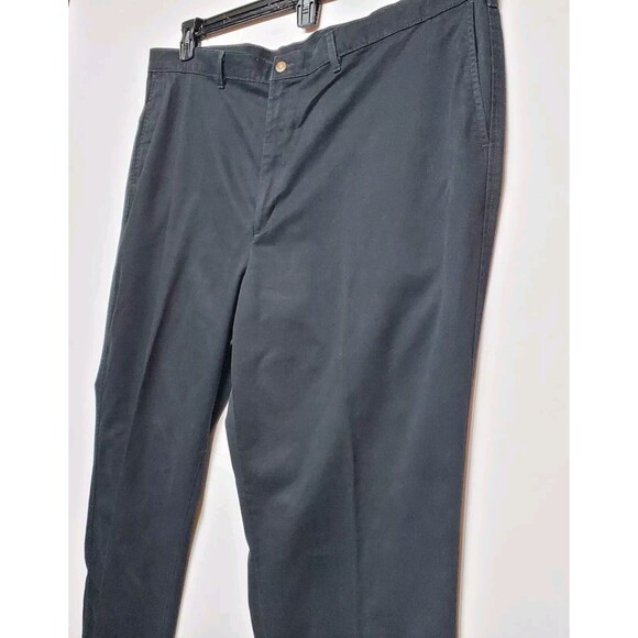 Farah Vtg Elm Chino Trousers Mens 48x32 Black Khaki Stretch Pant NWOT MSRP‎ $199 - Picture 12 of 16
